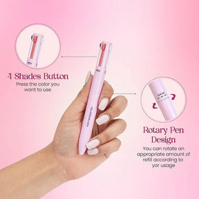 4 in 1 Makeup Pen - Eye Liner Brow, Lip Liner, Highlighter - Waterproof Makeup Pen