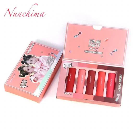 Hengfang Color Party Lipstick Pack (Set of 5)