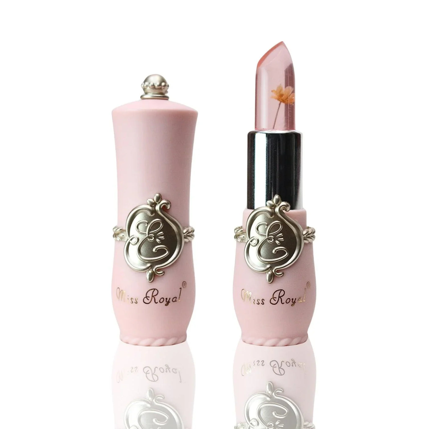 Beauty Flower Crystal Jelly Lipstick Pink Color