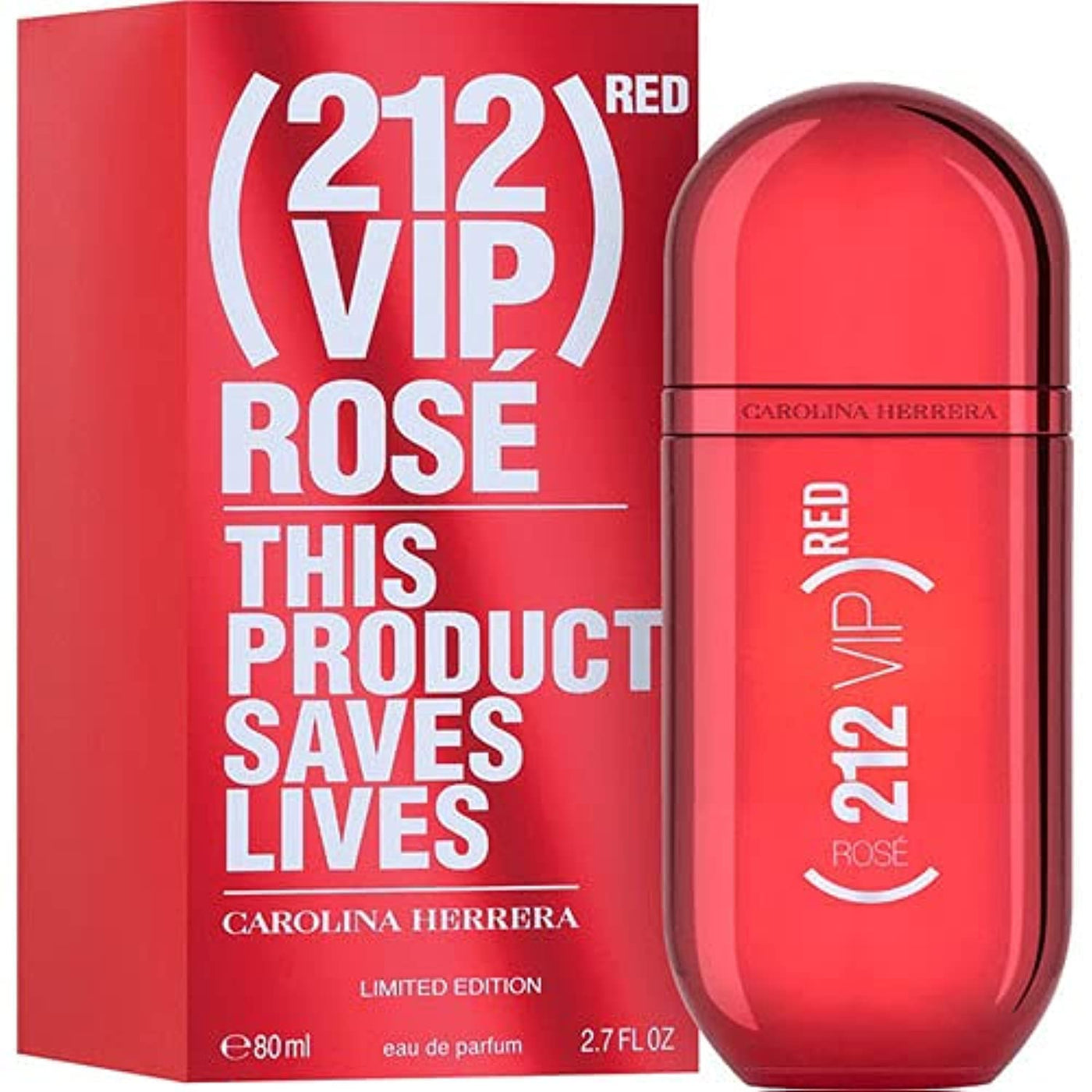 Carolina Herrera 212 Vip Rose (Red) Eau De Parfum for Women 80ml