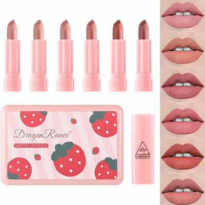 6 Colors Mini Matte Lipstick Set