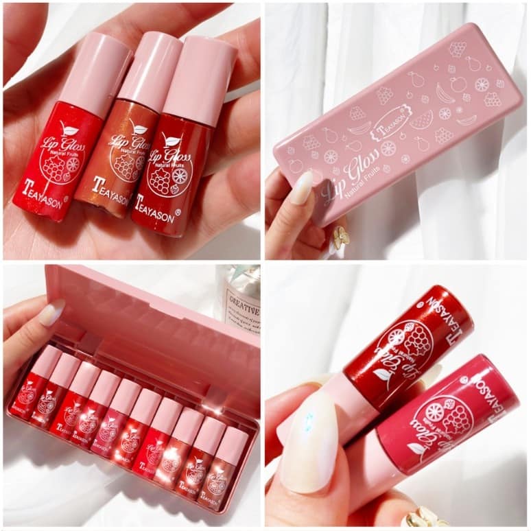 Teayson Lip Glow Pack of 10 Glosses