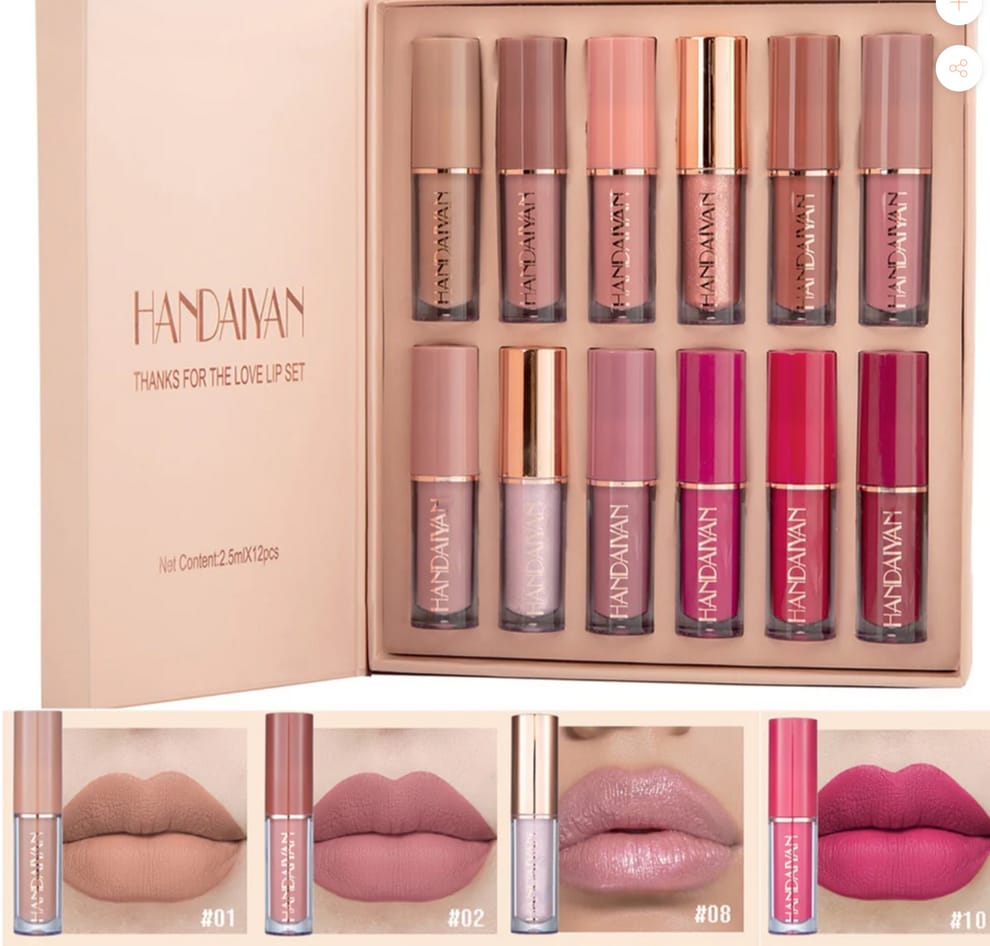 Handiyan Pack of 12 Lip Gloss